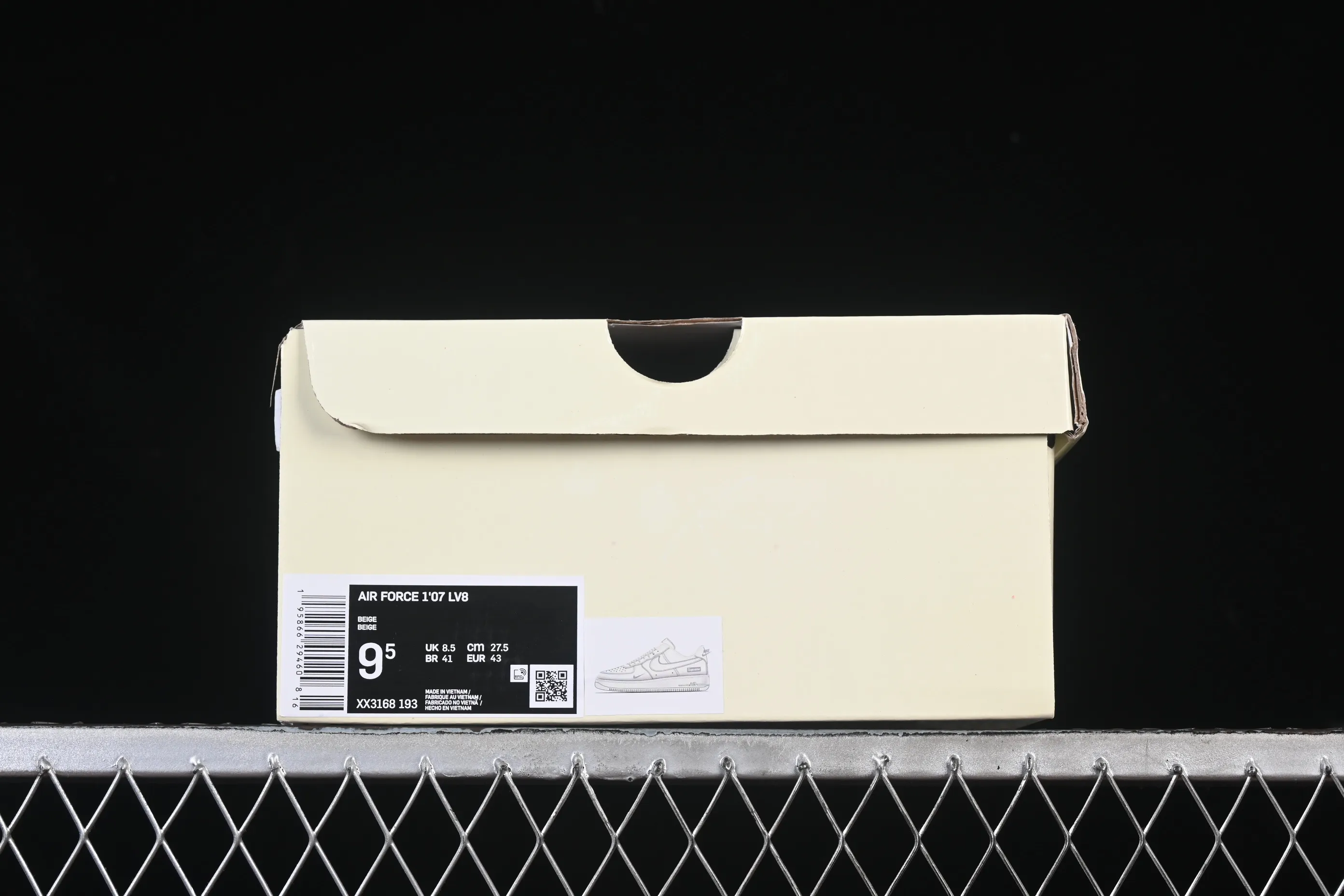 All categories Nk Air Force 1 Air Force series Nk Air Force 1 Low Air Force low-top Nike Air Force 1'07 Low Supreme co-branded beige crystal bottom Air Force 1 low-top casual sneakers XX3168-193
